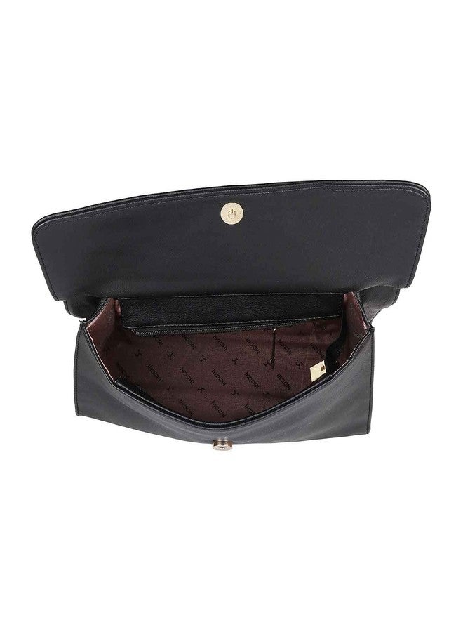 Mochi Womens Synthetic Black Clutch (One Size) - Image 2